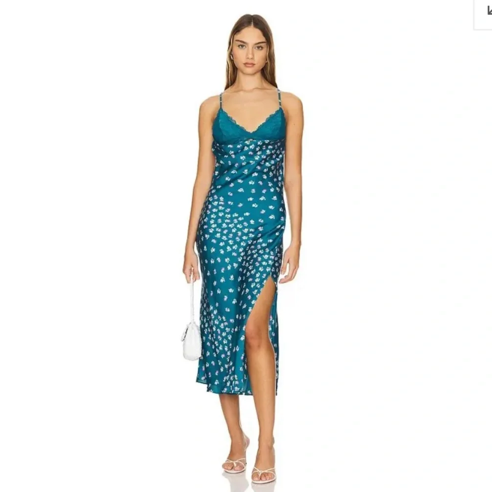 NWOT Gossamer Glow floral midi slip dress by Intimately Free People in Medium